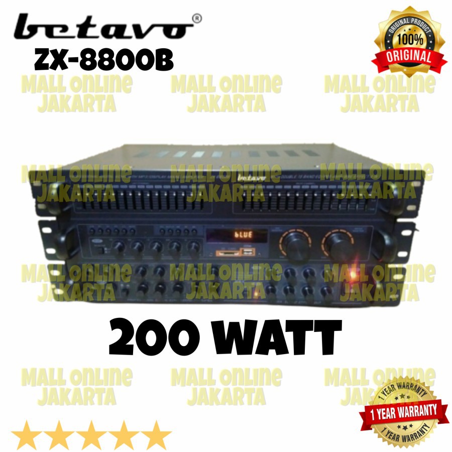 Power Ampli Betavo Zx8800B Original Amplifier Karaoke Zx 8800B Zx 8800