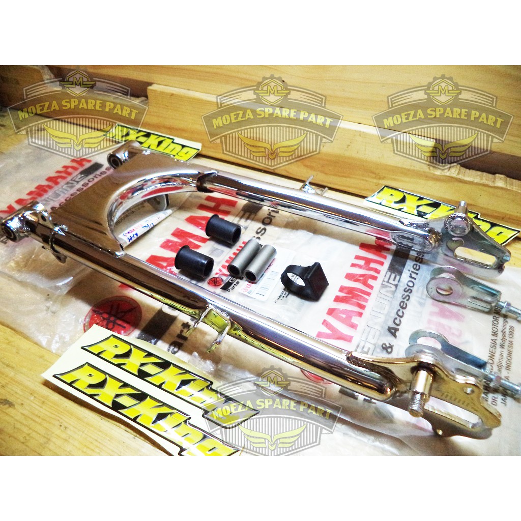 Chrome Swing Arm Arem Lengan Ayun Sasis RXking Rx King Bulat Original Fullset