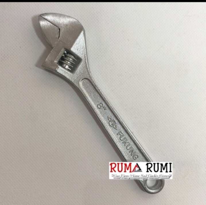 Kunci Inggris Chrome 8 Inch 200 Mm / Adjustable Wrench 8 Fukung Asli