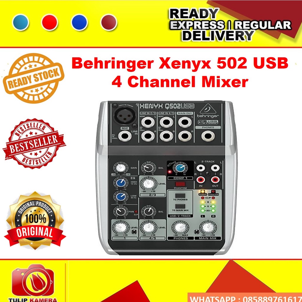 Behringer Xenyx 502 USB 4 Channel Mixer