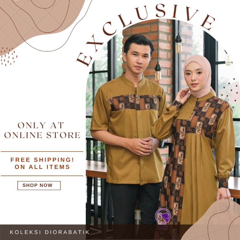 Batik Couple //M.L.XL.XXL Sarimbit Batik Hem Koko Katun Exlusive • Seragaman