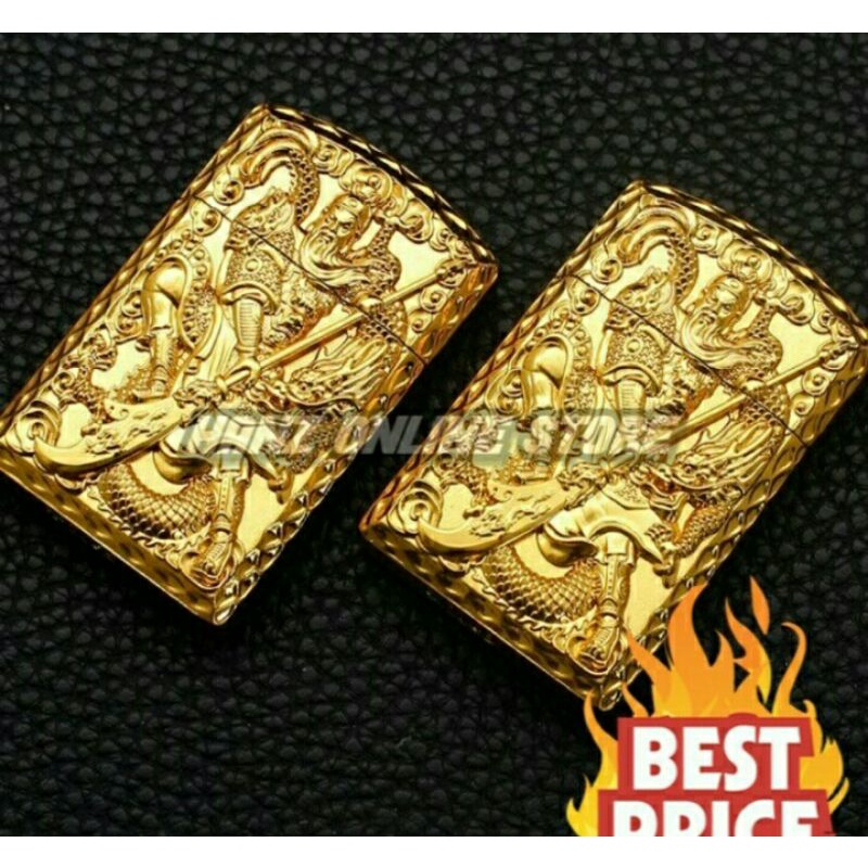 Cod Korek Api Gas mas Guan yu gong Mf-362 Korek Api gold