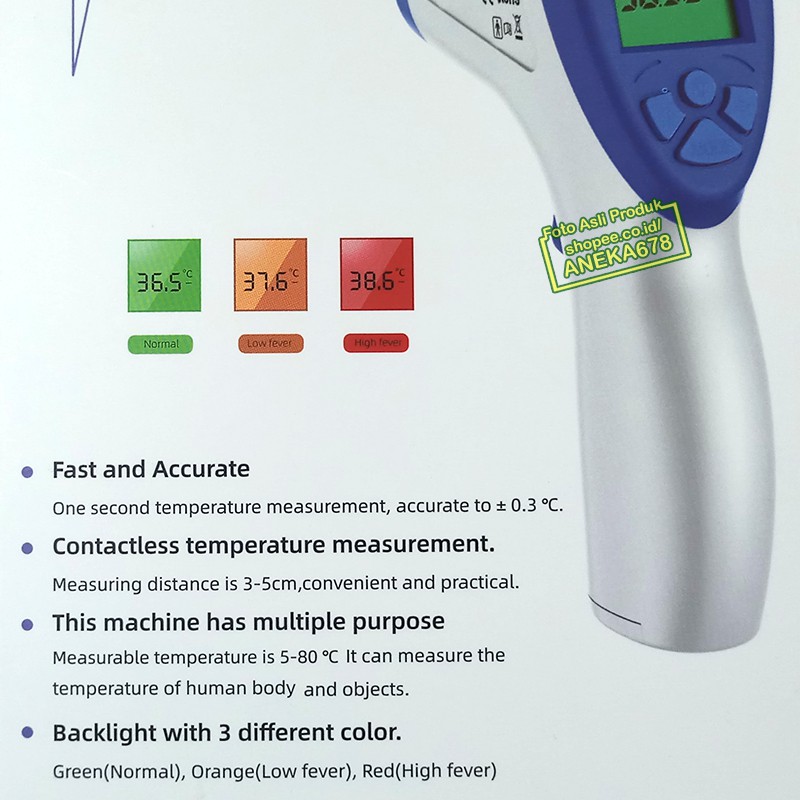 THERMOMETER INFRARED DIGITAL TERMOMETER IR INFRA RED LASER NON CONTACT