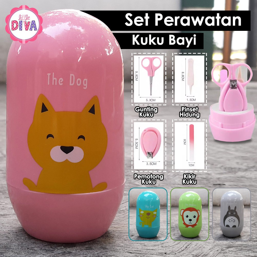 6in1 &amp; 10in1 SET BABY CARE KIT Perlengkapan Perawatan Bayi Sisir Bulu Gunting Kuku Pipet chn