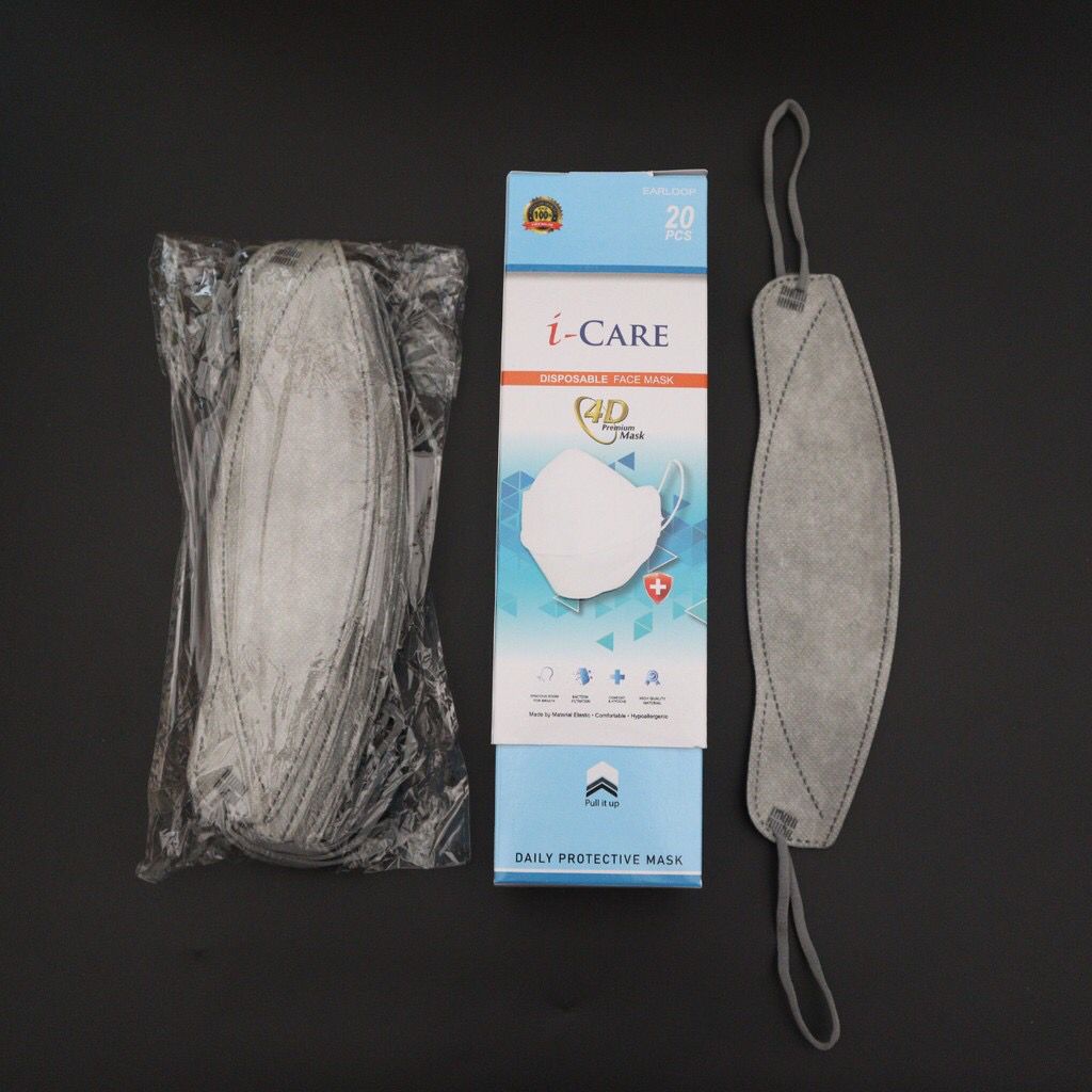 Masker KF94 4D 1-Care Masker 3 Ply Isi 10 Pcs Disposable Face Mask