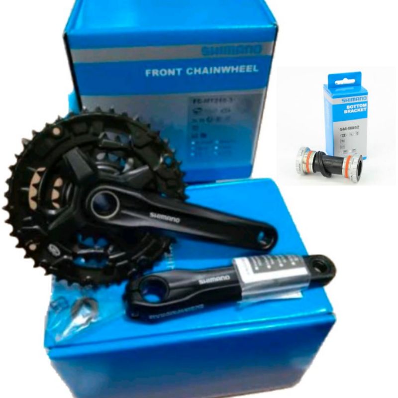 Crank Shimano Altus MT210 Hollowtech 2 MTB 3 speed 44-32-22T/40-30-22T