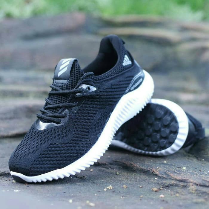 Sepatu Olahraga Adidas Alphabounce Grade Ori Pria Running Sneakers Gym