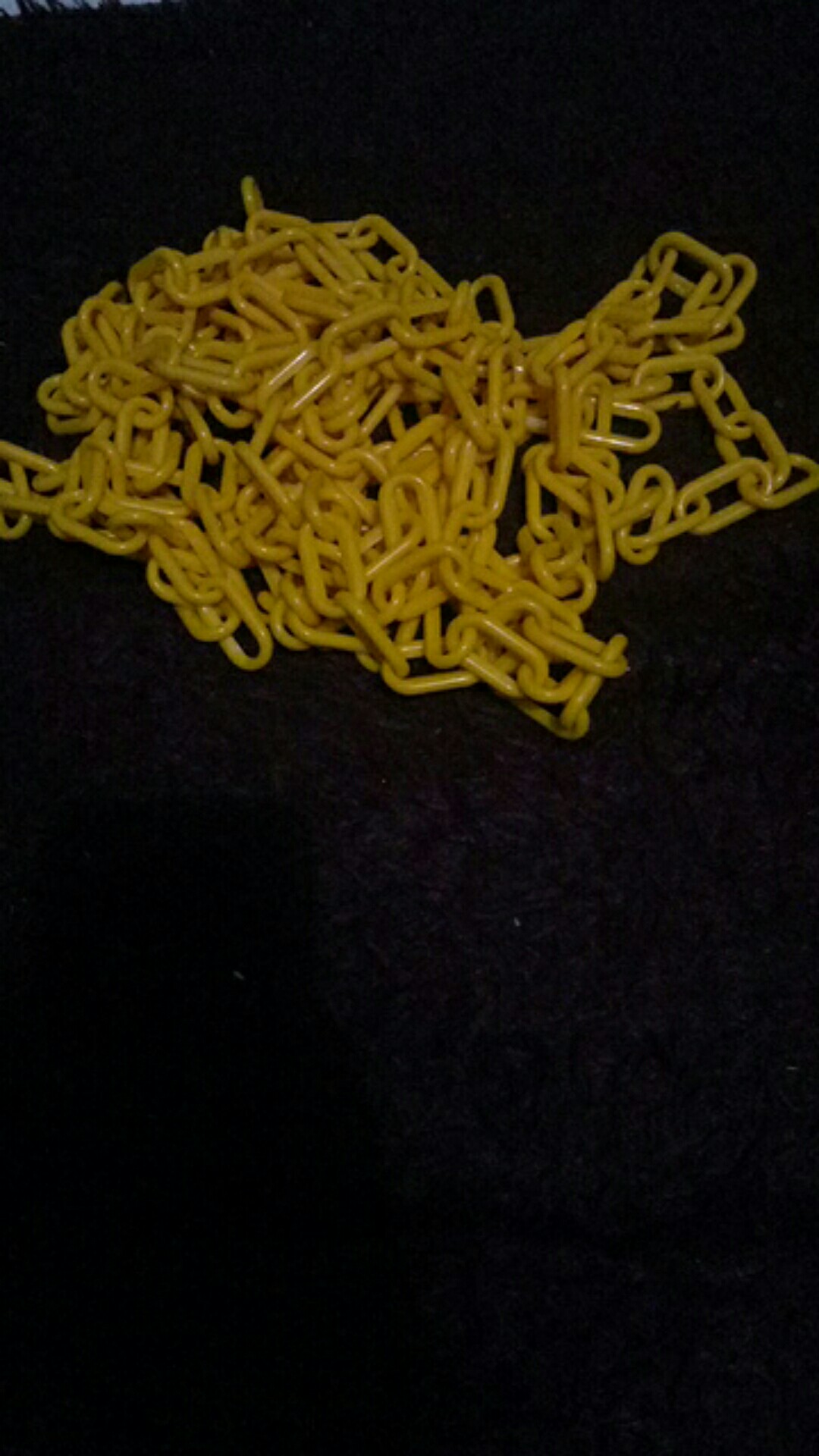 Eceran Per 1 Meter Rantai Plastik Kuning Safety Traffic Cone 6 Mm