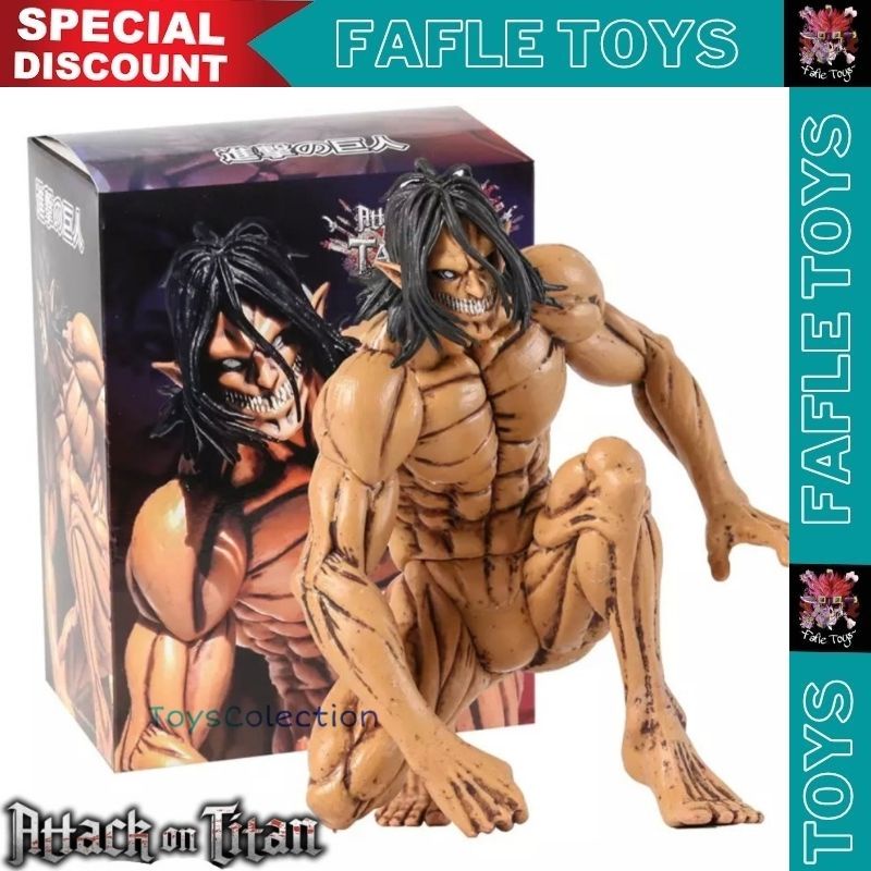 Action Figure Attack On Titan Eren Jaeger / attack titan shingeki no kyojin model pop up parade atta