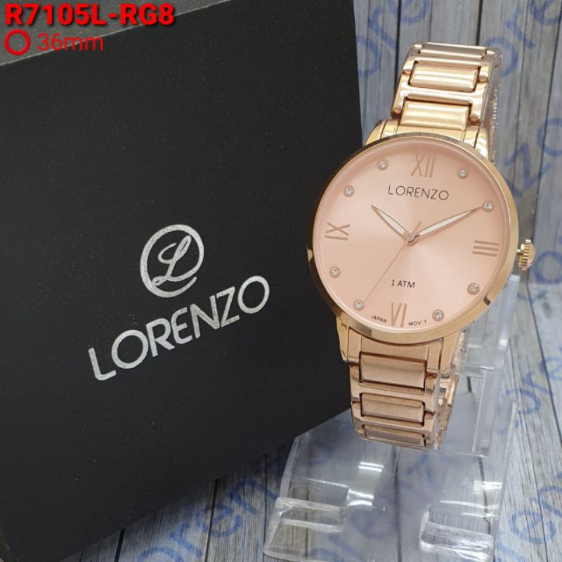 Jam tangan Lorenzo 7105 Tali Rantai Original Wanita