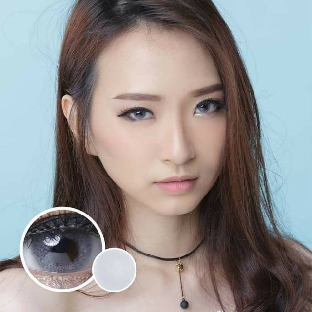 Softlens Sweety Hydrocor Warna Gray Brown