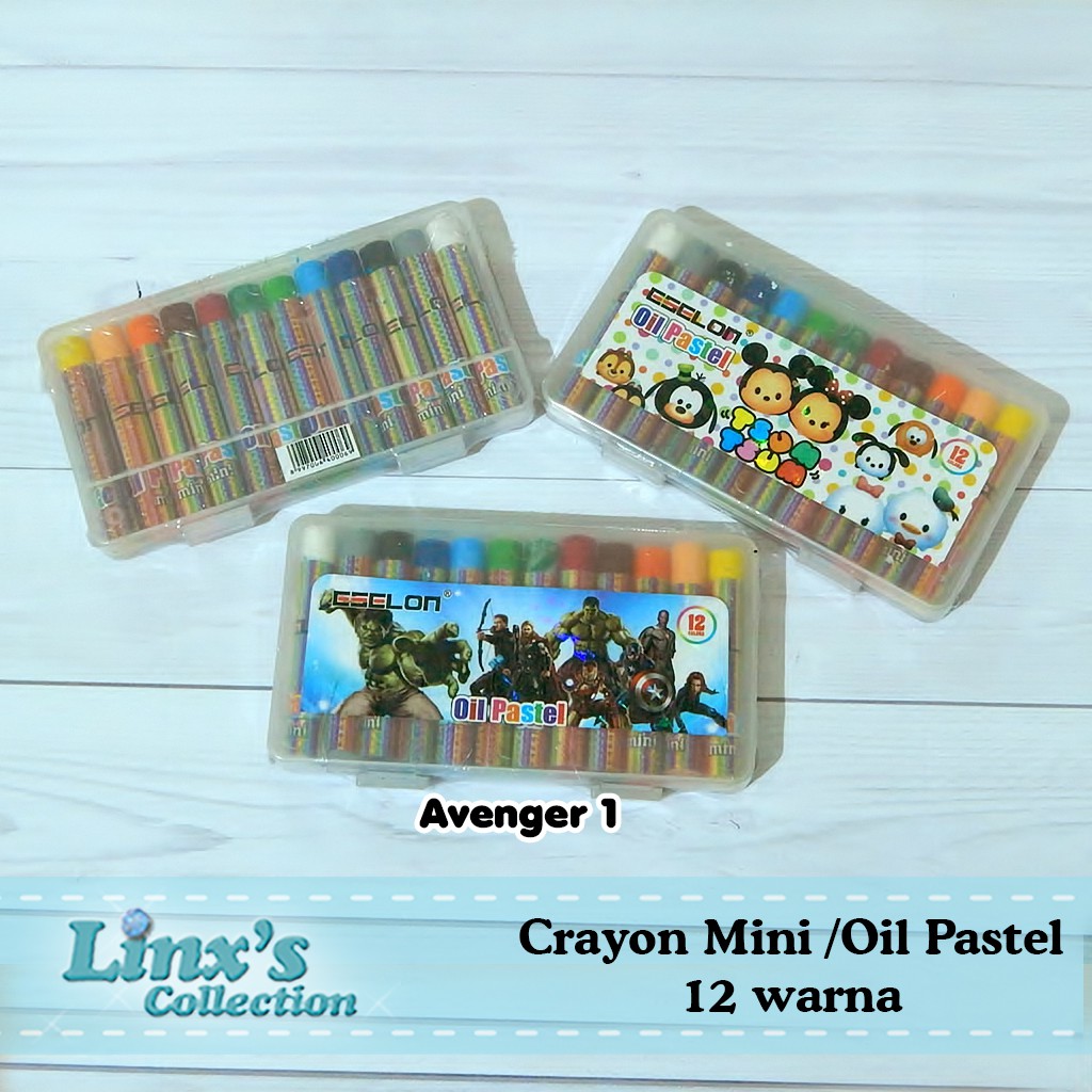 

Crayon Oil Pastel Mini 12 warna Eselon