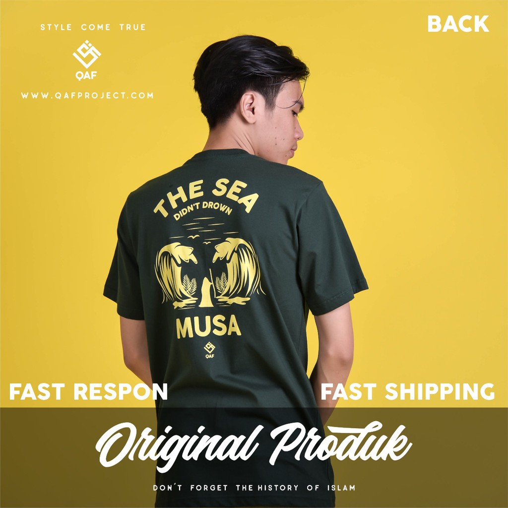 Original Kaos Qaf Moeslem Apparel Kaos Qaf Prophet Musa Original Kaos Qaf Moeslem Apparel Kaos Qaf Prophet Musa