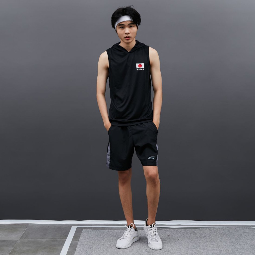 DONSON Sportswear Hoodie Singlet Sleeveless Tank Top Japan Nippon Black