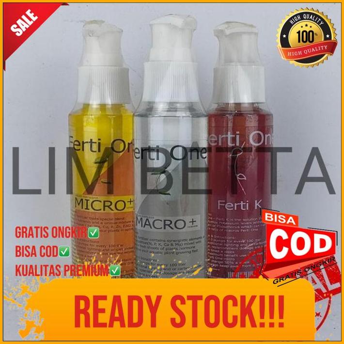 ( 3 In 1 ) Paket Pupuk Cair Ferti One Pupuk Cair Aquarium Aquascape