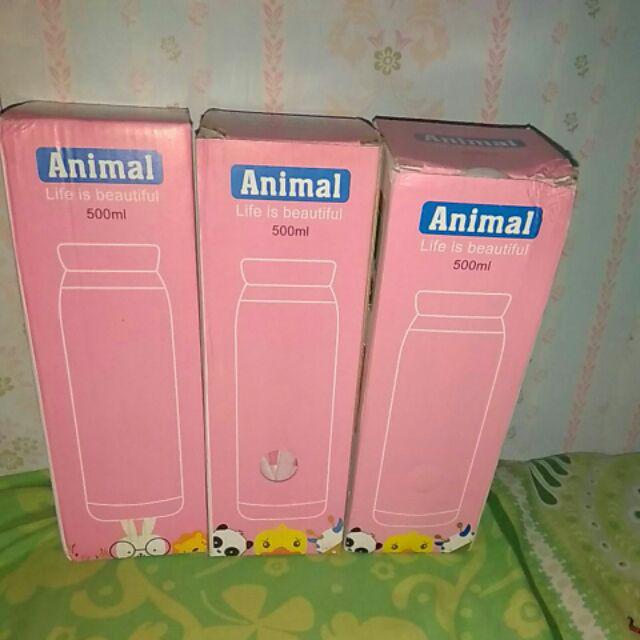 Termos Air Animal Karakter Botol Minuman Anak Lucu Unik Panas Dingin