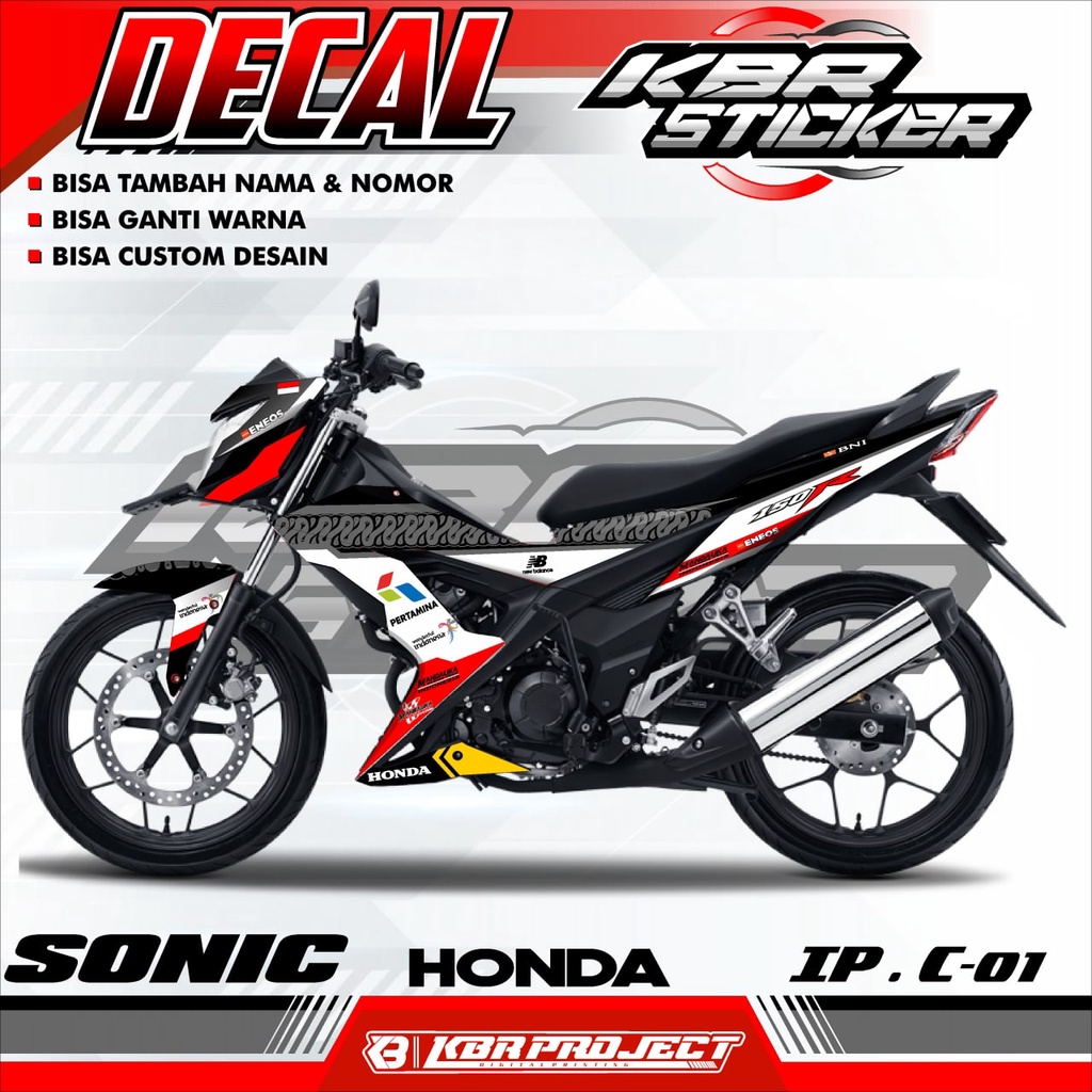 SONIC (COD) STICKER DECAL FULL BODY MOTOR SONIC.01