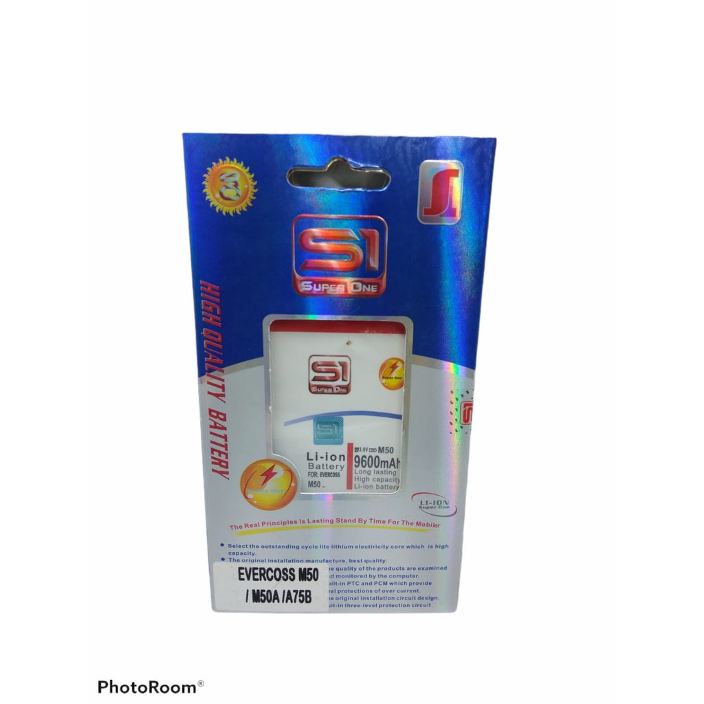 BATERAI EVERCOSS M50 M50A /A75B BATERAI DOUBLE POWER SUPER ONE EVERCOSS M50