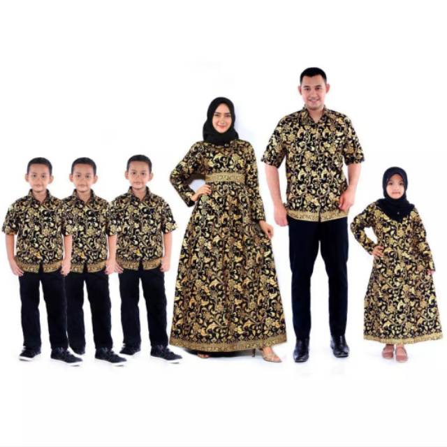 BAJU BATIK COUPLE KELUARGA BAKUNG ORI FULL PRADA SARIMBIT BATIK LENGKAP JUMBO Baju batik