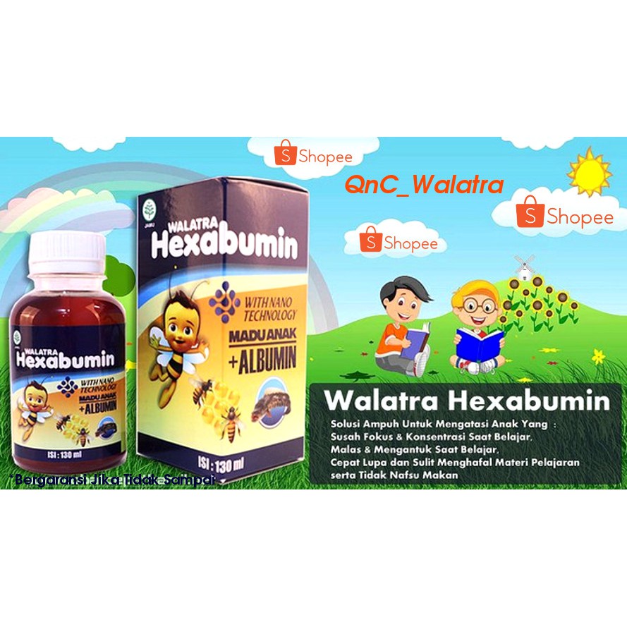 Walatra Hexabumin - Madu Anak + Albumin - 100% ASLI Produk Original