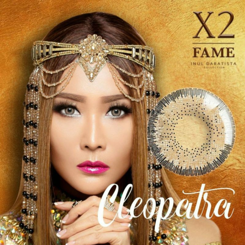 Softlens X2 FAME INUL DARATISTA 14.5 MM CLEOPATRA (BROWN) MINUS -0.50 S.D -10.00  Soflen X2 FAME