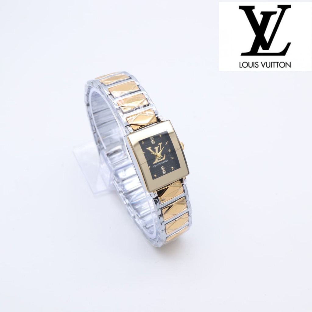 JAM TANGAN WANITA KOTAK KECIL TALI RANTAI 3445 - KADO GURU