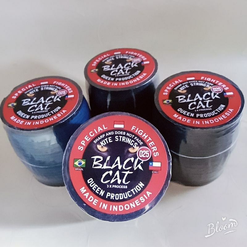 gelasan black cat benang layang layang