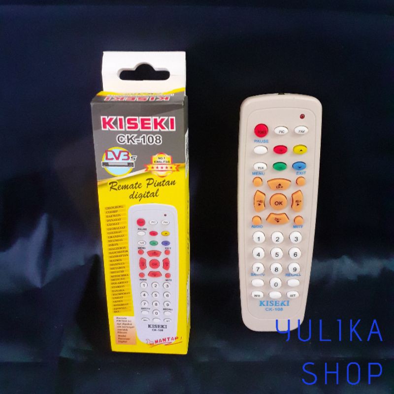 REMOTE DVB KISEKI CK-1018 REMOTE PINTAR RECEIVER DIGITAL