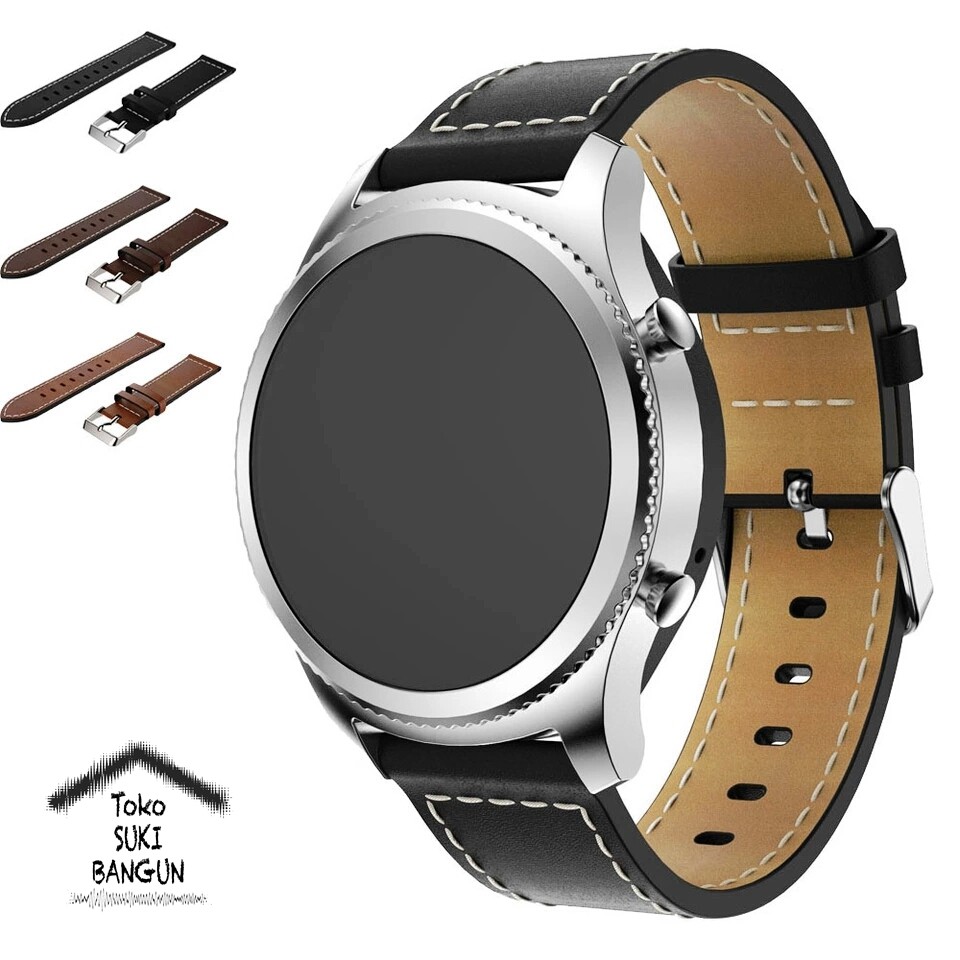 TALI JAM 22mm QUICK RELEASE Kulit Leather Stitch Watch Band Strap