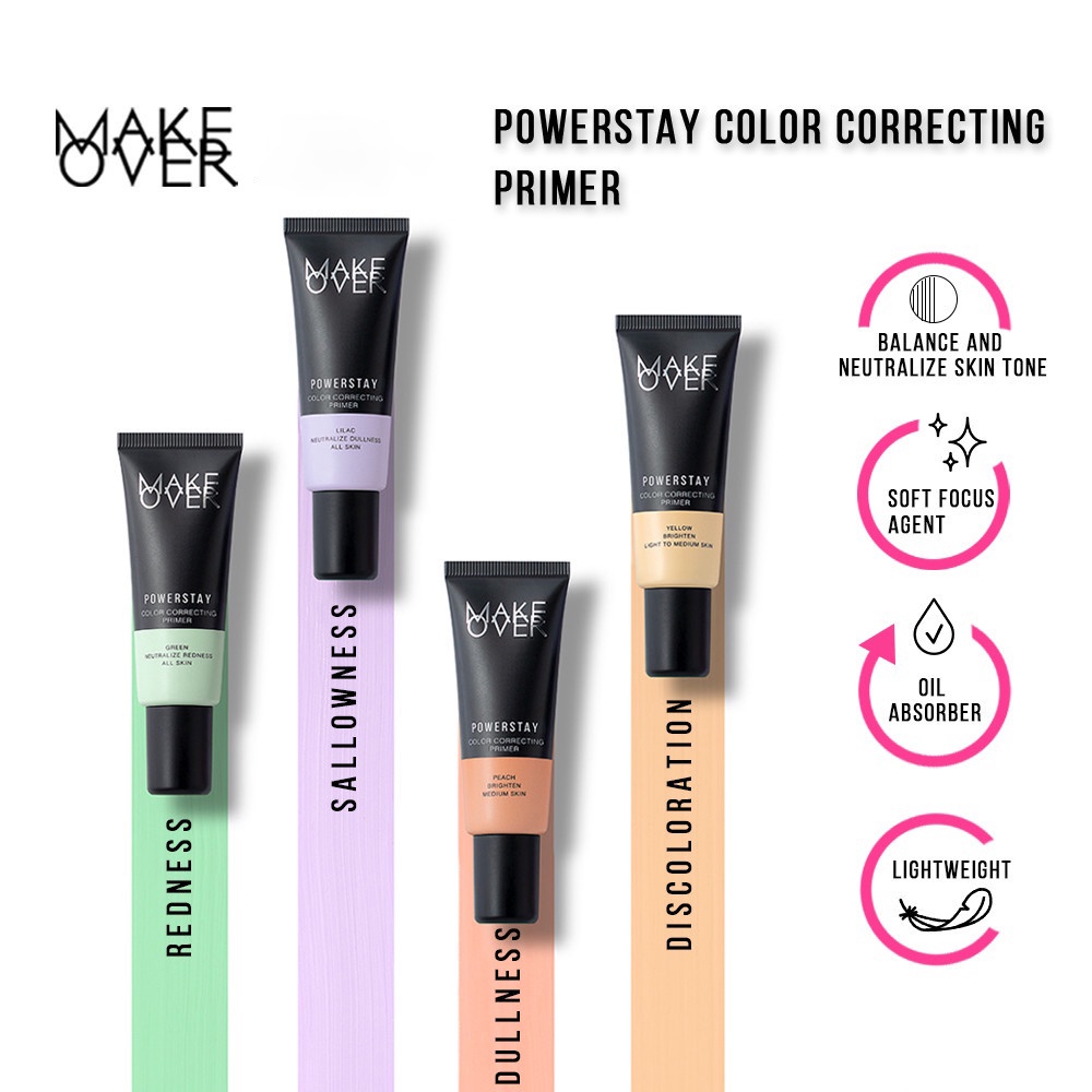 MAKE OVER Powerstay Color Correcting Primer 25ml
