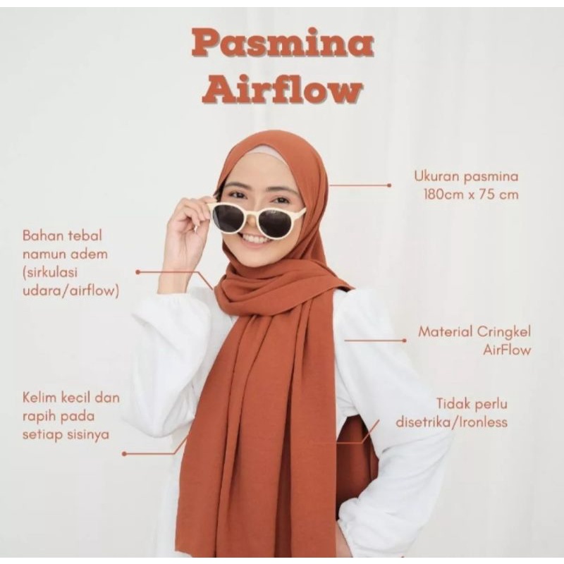 PASHMINA CRINKLE AIRFLOW PREMIUM 180×75 CM