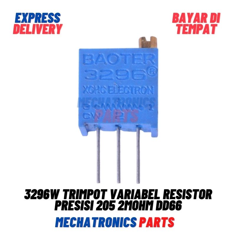 [PAS-9392] 3296W TRIMPOT VARIABEL RESISTOR PRESISI 205 2MOHM DD66