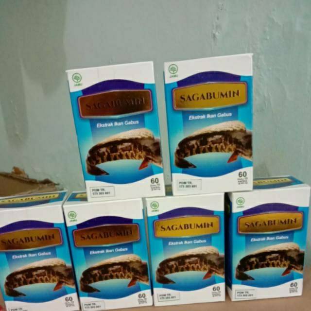 Kapsul Ekstrak Albumin Ikan Gabus Murni Sagabumin 60 Kapsul( Sari Gabus Albumin ) Original