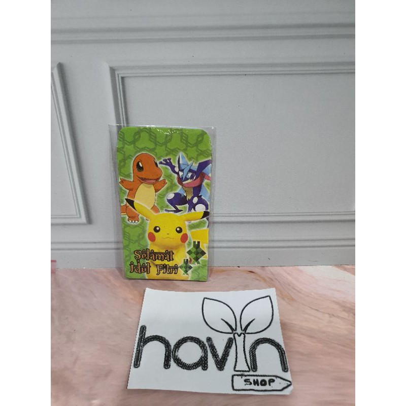AMPLOP LEBARAN ukuran. S (5.5cm X 9cm)/ANGPAO IDUL FITRI uk. S-Pokemon