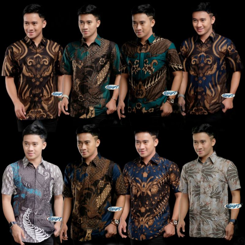Batik Pria Lengan Pendek Premium BATIK AZMIL HRB 026 Motif KERATONAN