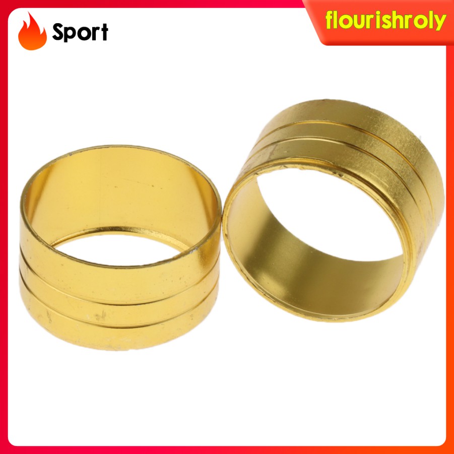 (Rolysport) 10pcs Ring Shaft Tongkat Jalan Warna Silver / Gold 20mm 22mm