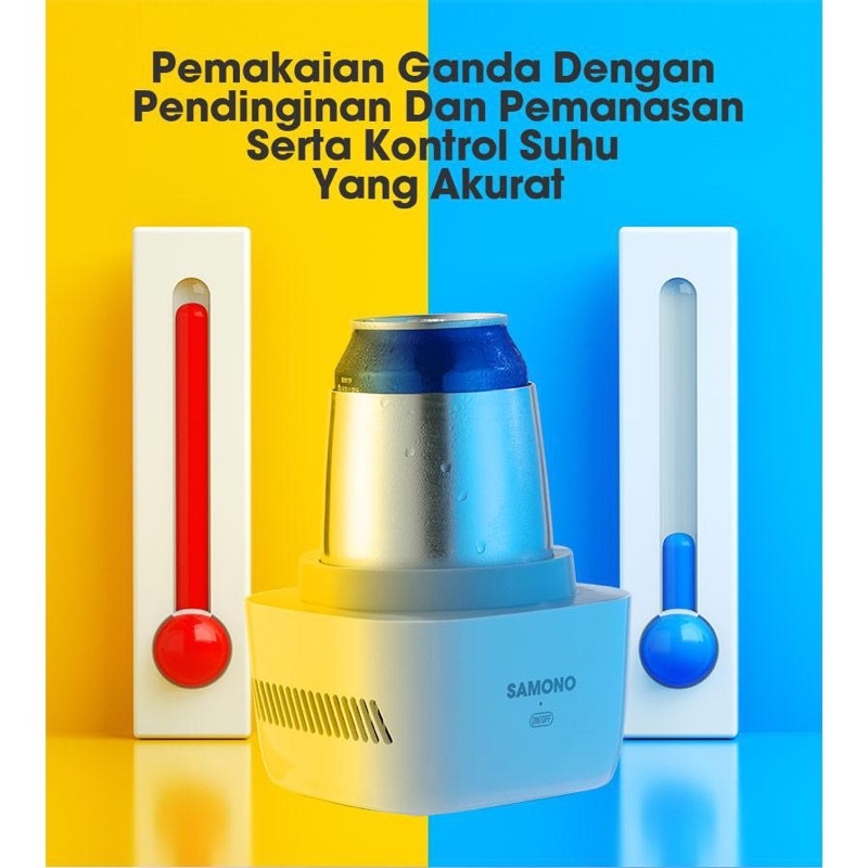 Samono Smart Cooler and Warmer Cup Touch Screen Food Grade Aluminium Pendingin dan Pemanas Multifungsi  SW-CPW11