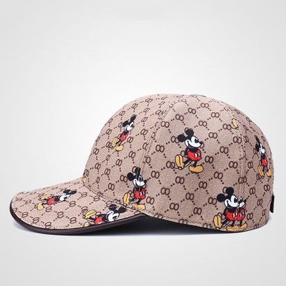 Topi Baseball Snapback Desain Mickey Gaya Hip Hop