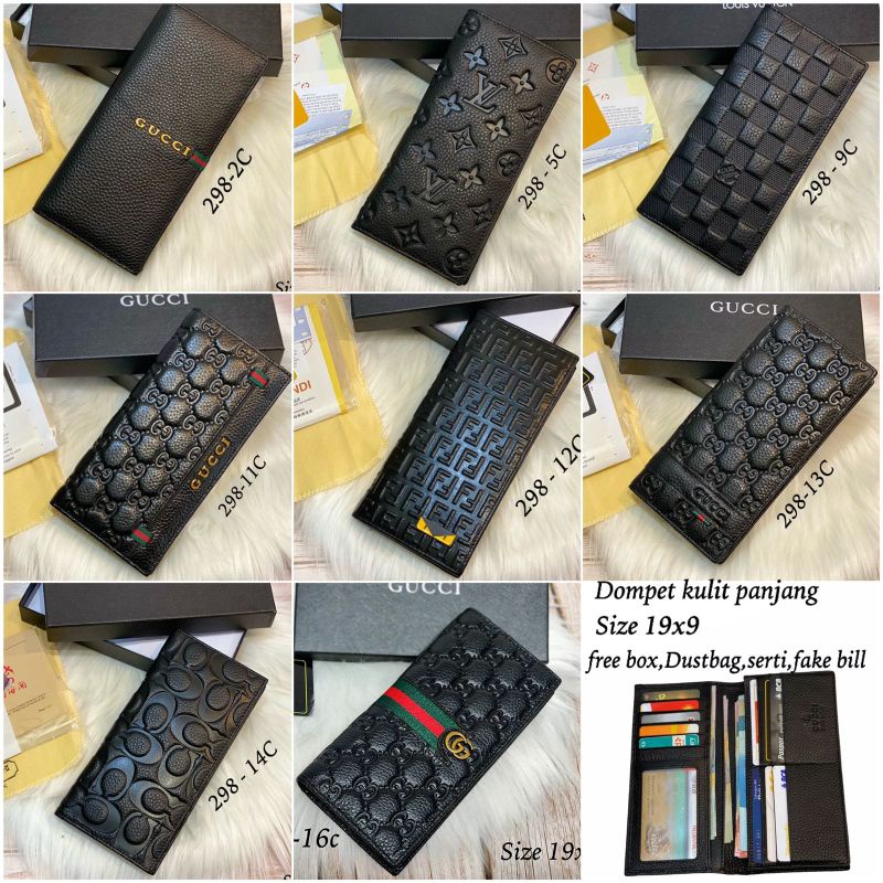 ORIGINAL!!!Dompet Panjang EMBOSS ASLI KULIT SAPI