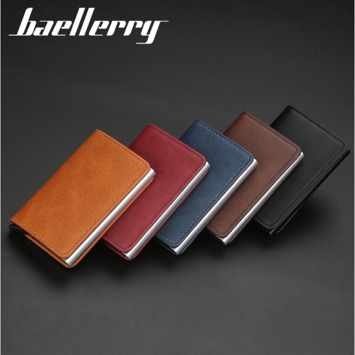 Dompet Kartu Kulit RFID Baellerry Original Anti Theft Card BLY39