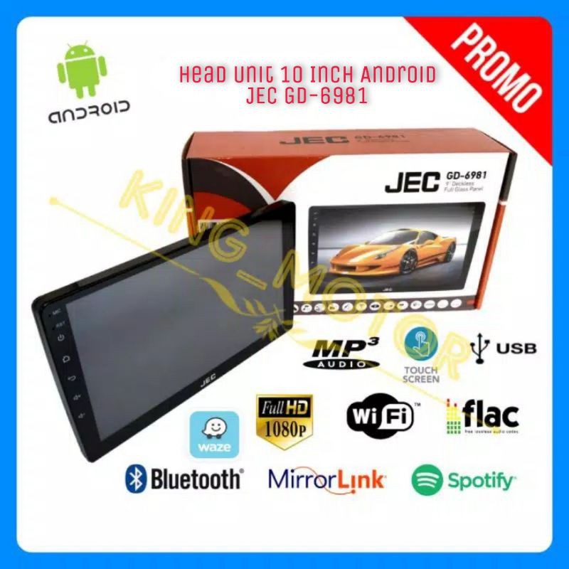 Head Unit 10 Inch Android JEC GD-6981