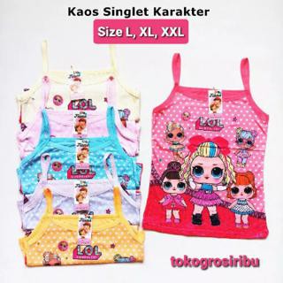 PROMO Tangtop LOL  anak Perempuan - Tenktop balita umur 2 s/d 9 Tahun - Kaos Dalam WANITA MOTIF LOL