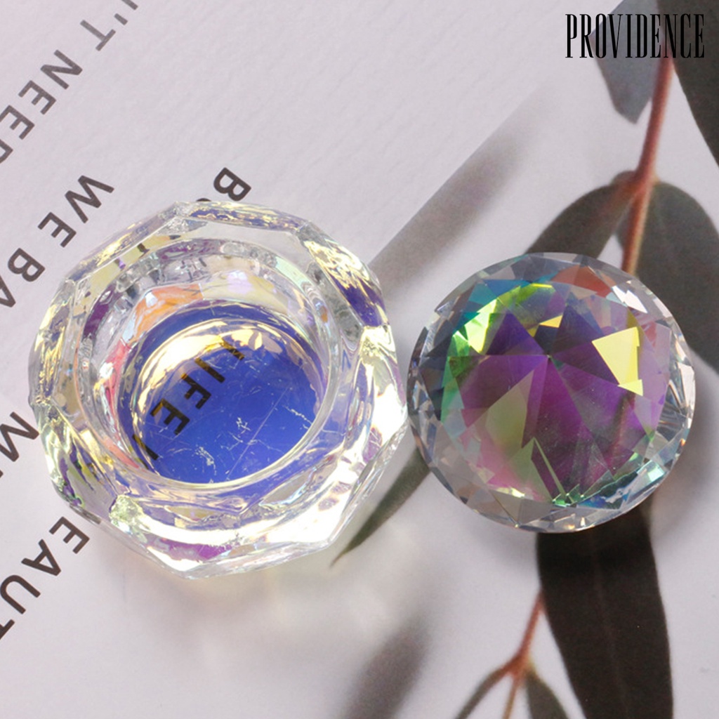 Providence Nail Art Dappening Dish Wide Application Wear Resistant Accessory Nail Acrylic Liquid Powder Dappen Plate Bowl for Salon