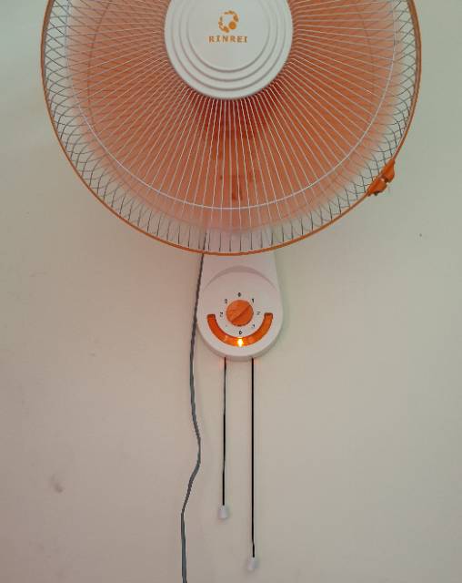 Kipas Angin Dinding 16 inch / Wall Fan Rinrei DRN201 (Lampu malam)