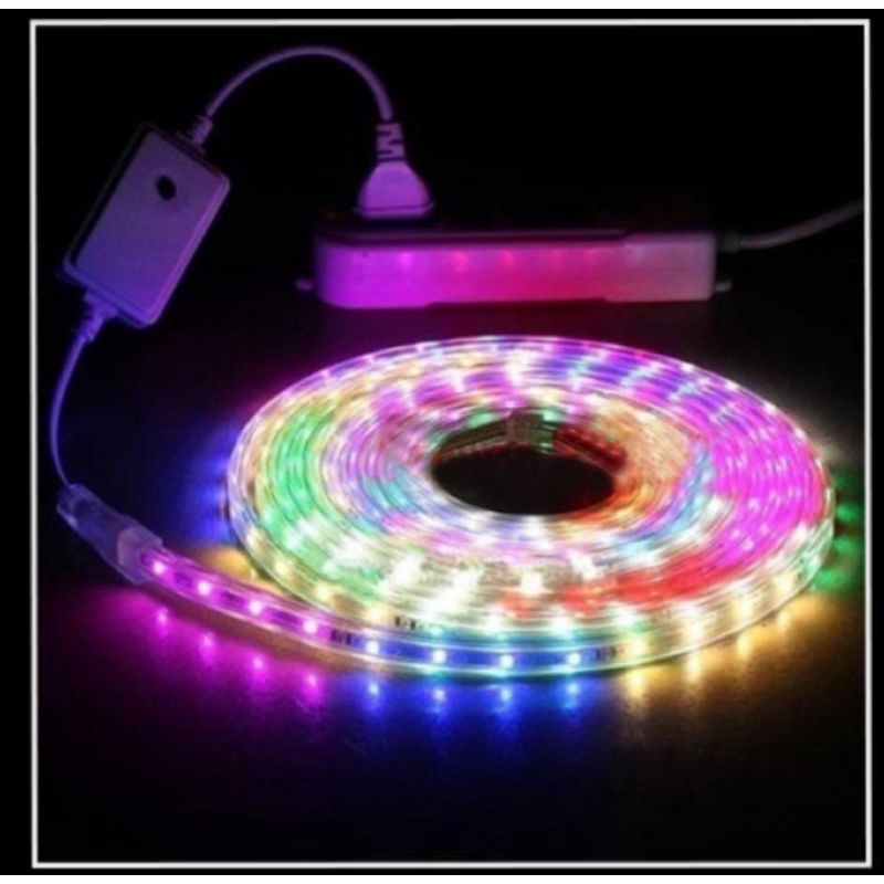 LAMPU LED STRIP LIGHT WARNA WARNI/RGB 2835 220V 8 meter