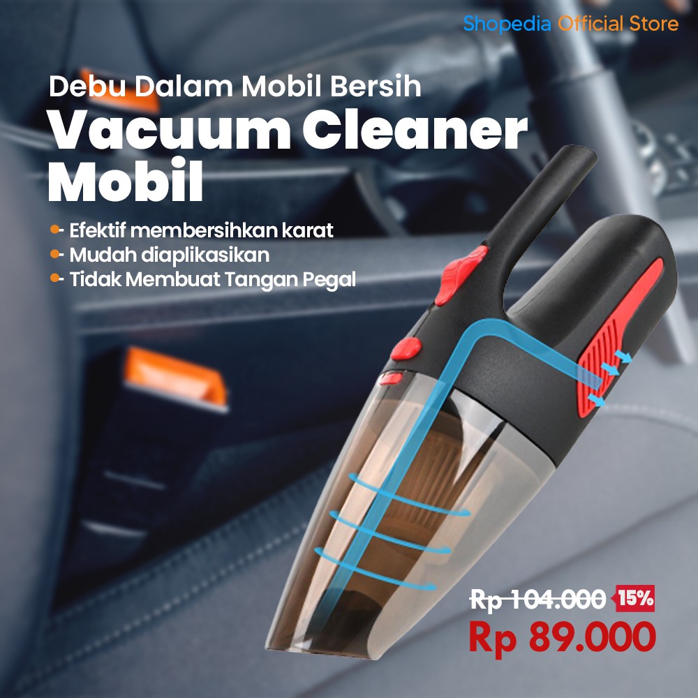 Vacuum Cleaner Penyedot Debu Mobil 12V 120W