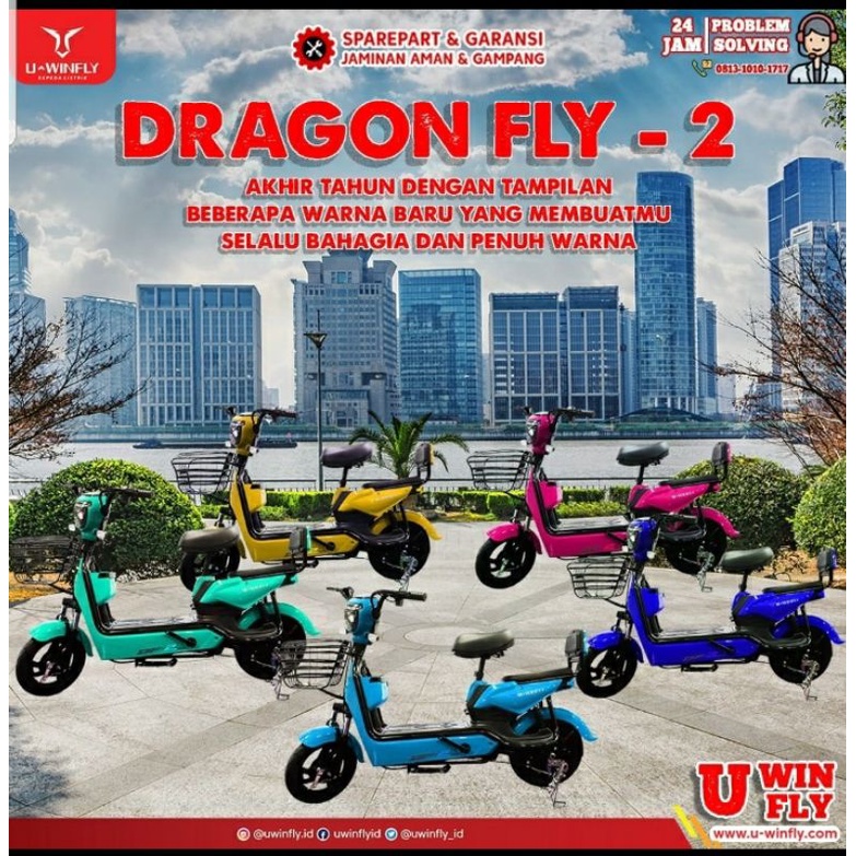 Sepeda Listrik Uwinfly Dragonfly 2-Garansi Resmi-