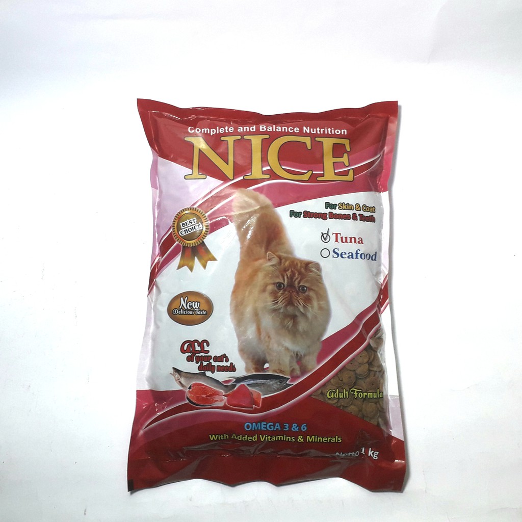 Makanan Kucing NICE TUNA 1000gr | Shopee Indonesia