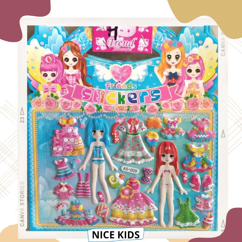 

NICE KIDS | STIKER BARBIE | STIKER | STIKER ANAK | 100% ORIGINAL [ BISA COD ]