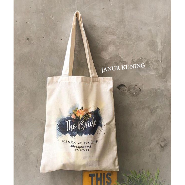PREMIUM TOTE BAG PRINT SUBLIM Souvenir Pernikahan PREMIUM TOTE BAG PRINT SUBLIM Souvenir Pernikahan